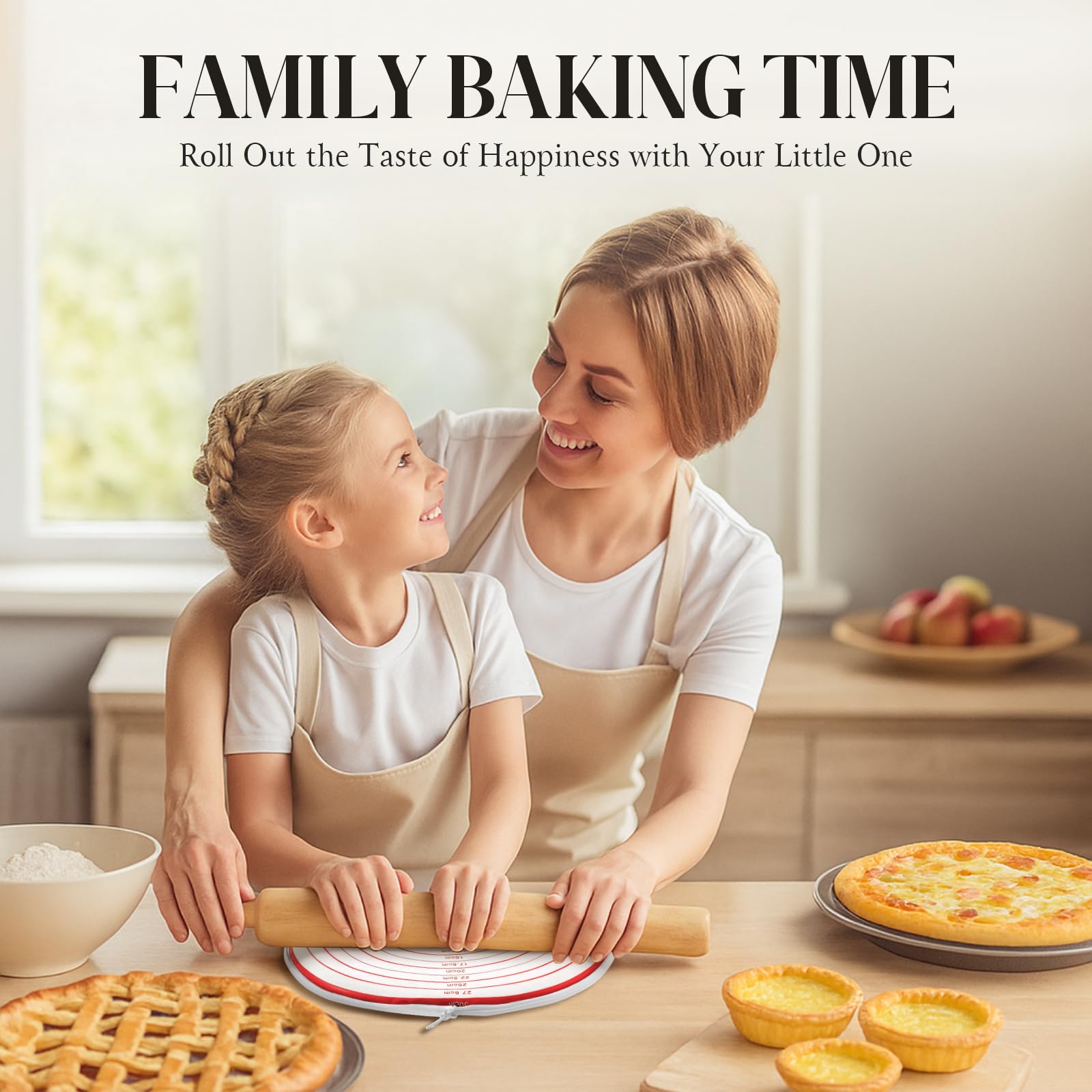 Versatile for pie crust, pizza dough, pastries, and pasta sheets.