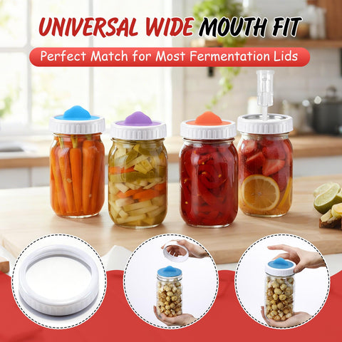 Enhon six white plastic rings combine clean style with rust-free performance.
