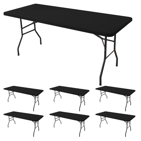 Enjoyidea 8ft fitted tablecloth for snug outdoor or banquet setups.
