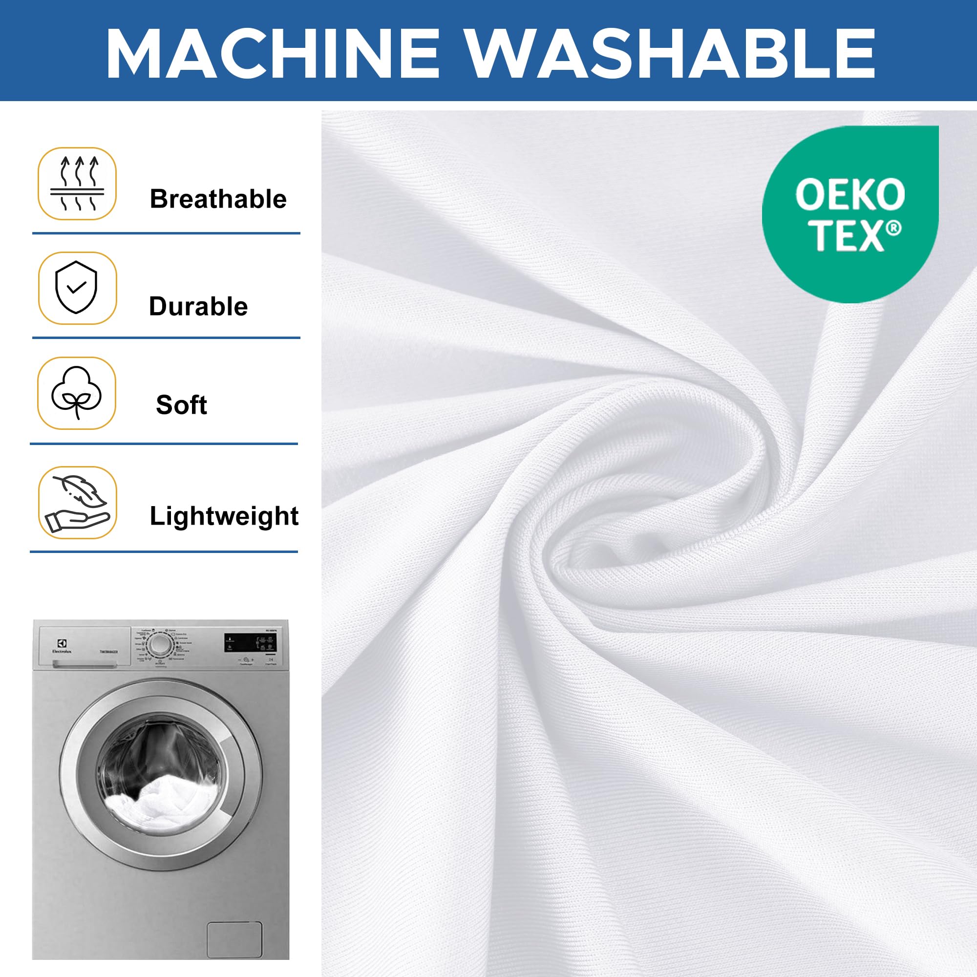 Enjoyidea easy care washable tablecloth is machine or hand washable