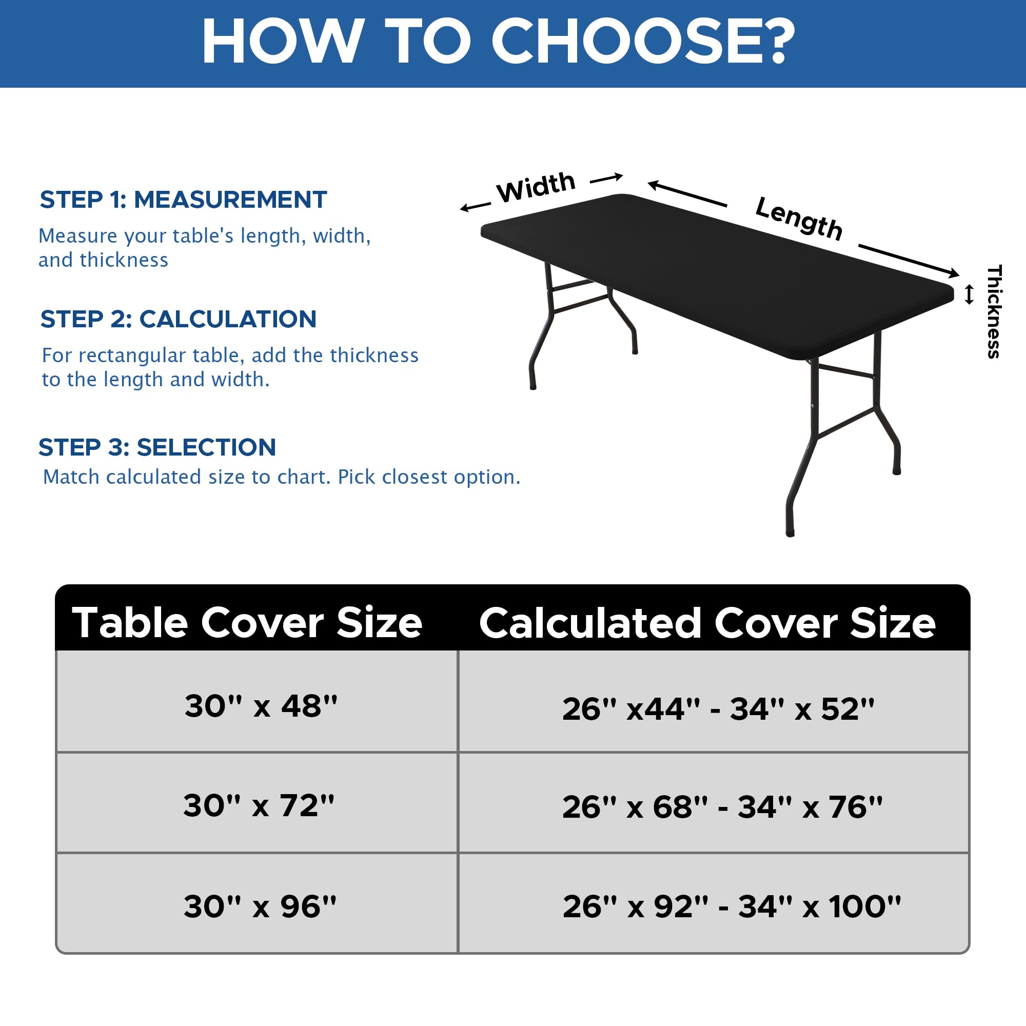Enjoyidea easy-on-off tablecloth installed by one person with ease.