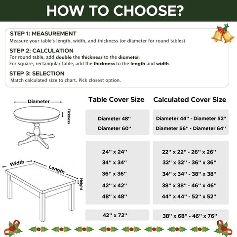 Enjoyidea elastic edge grips table to prevent shifting on windy days