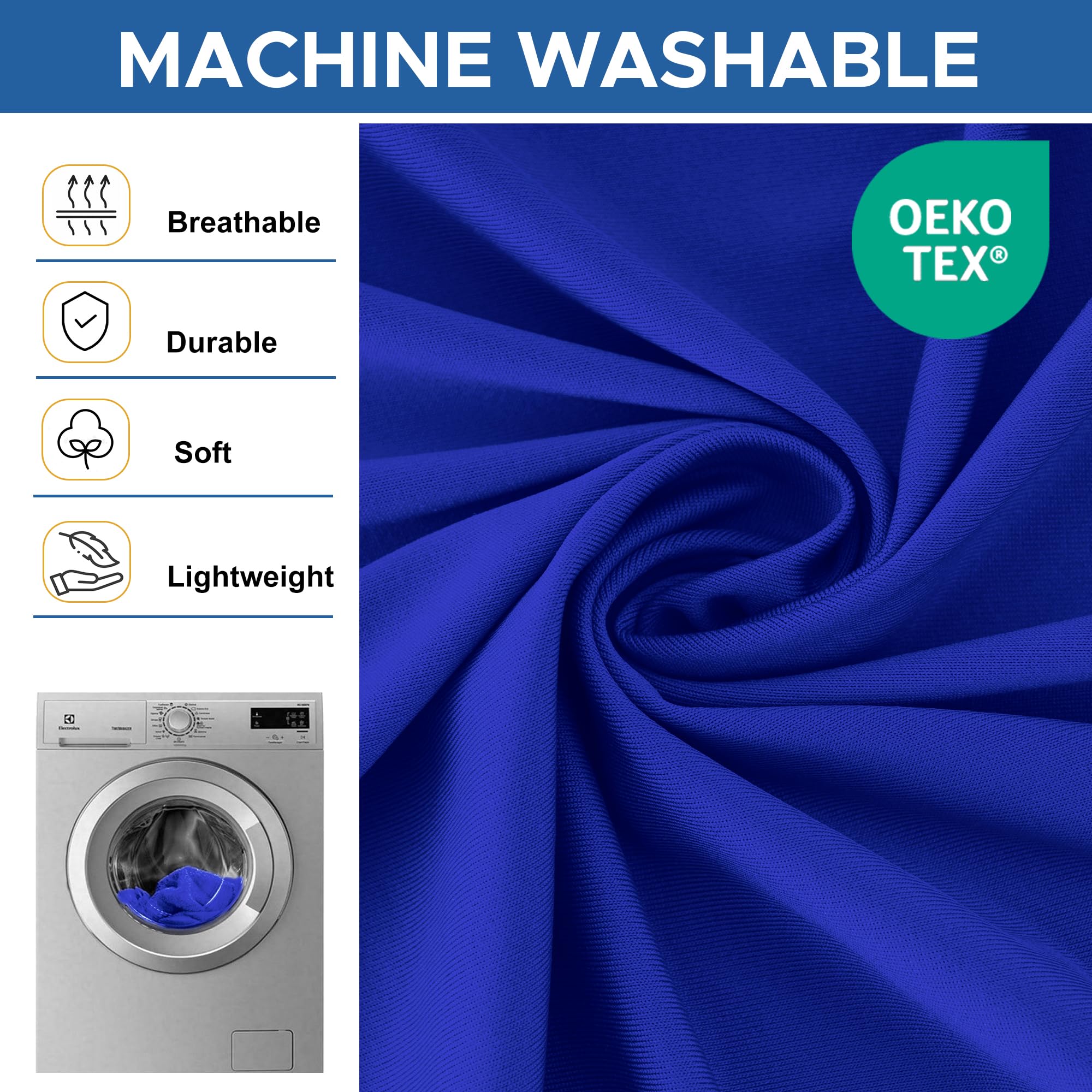Enjoyidea square fitted tablecloth royal blue care wash guidelines