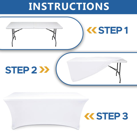 Enjoyidea stain resistant fabric keeps tables looking fresh between events