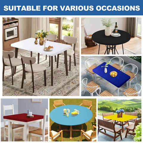 Enjoyidea water-repellent tablecloth for outdoor use.