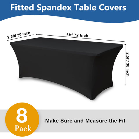 Enjoyidea wrinkle-free durable tablecloth maintains a fresh look at exhibitions