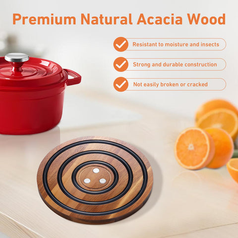 Silicone handle holders stay cool and protect hands up to 450°F.