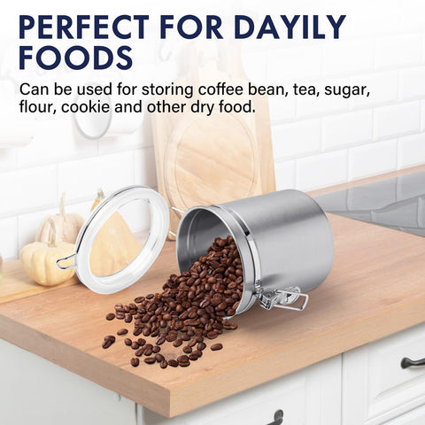 ENLOY cookie canister with clear lid enables quick cookie storage and access