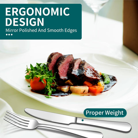 ENLOY flatware is dishwasher safe for quick cleanup after meals.