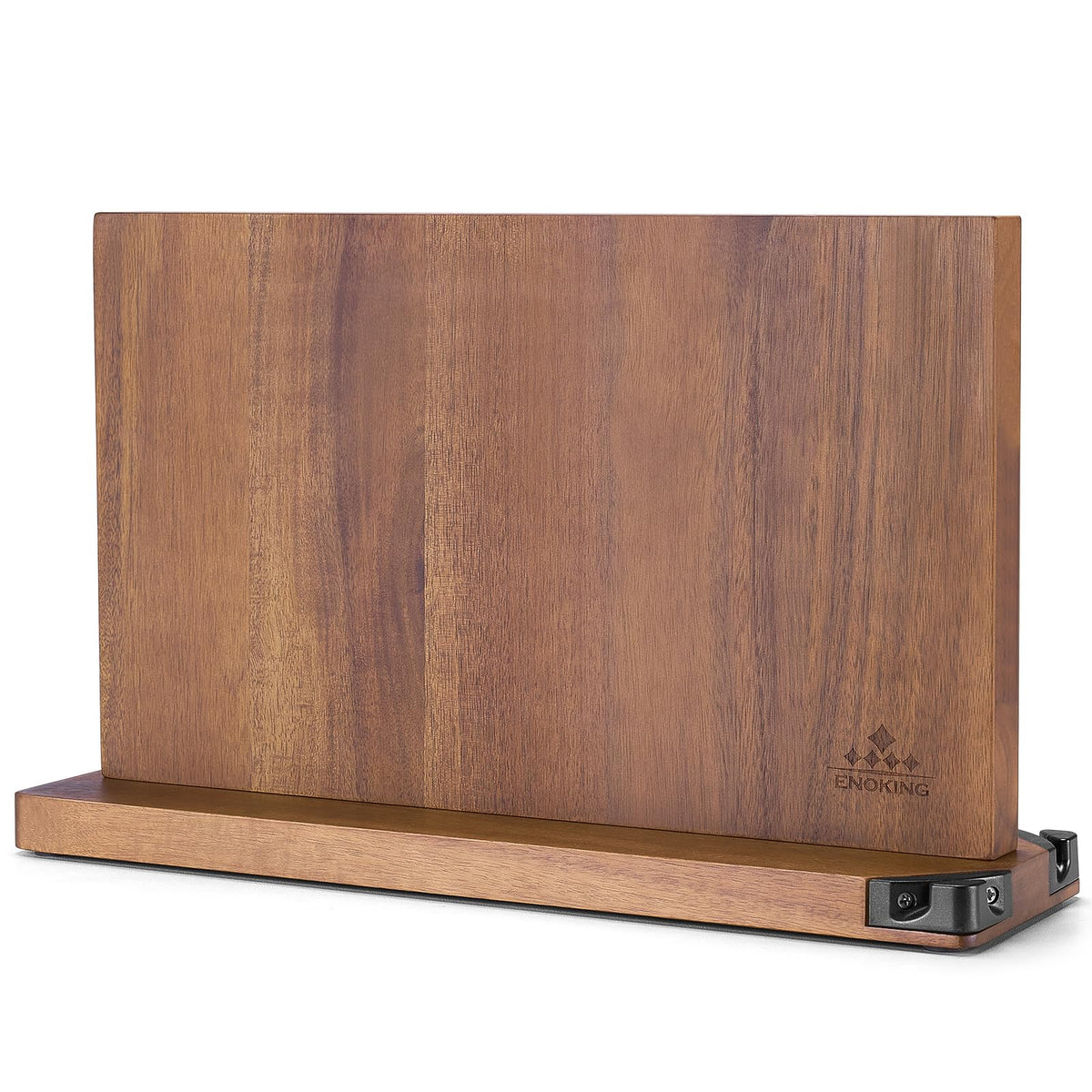 ENOKING 15.2-inch magnetic knife block front view shows strong magnets for quick access