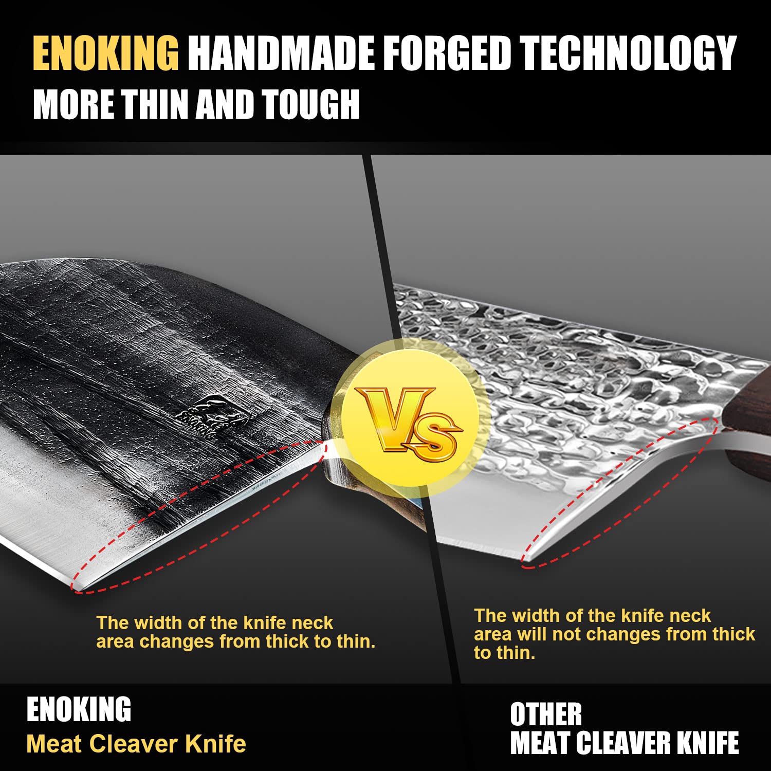 ENOKING multipurpose knife meeting meat slicing scenarios