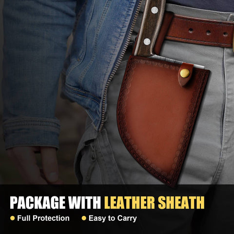 ENOKING three-rivet wooden handle detail emphasizes durable, long-lasting construction