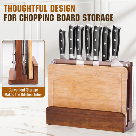 ENOKING back storage area fits a cutting board for convenient prep.