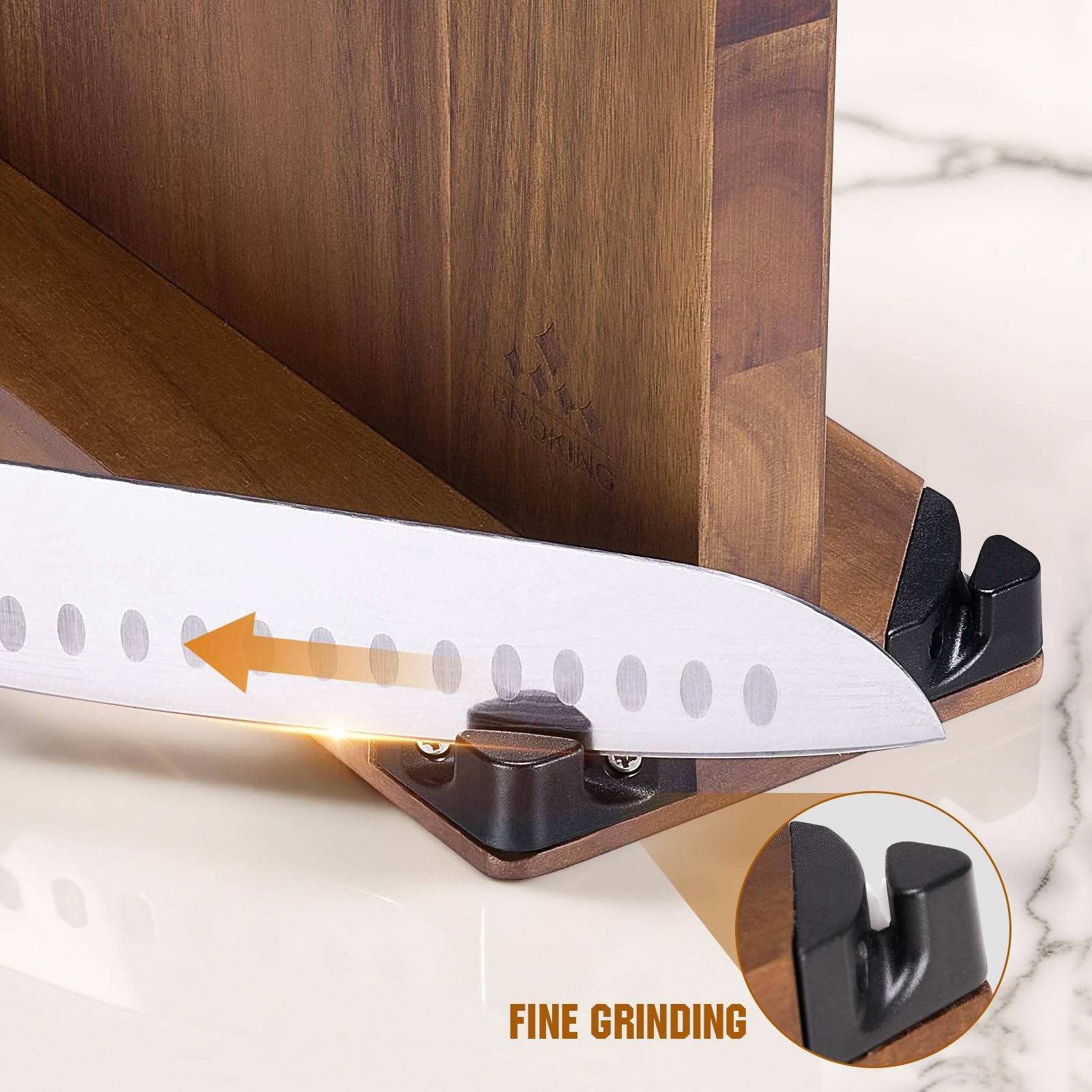 ENOKING double-sided magnets on both sides enable versatile knife storage