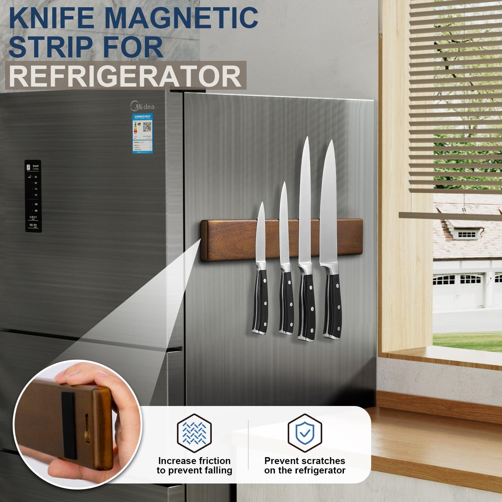 ENOKING four hooks keep scissors towels and gadgets accessible