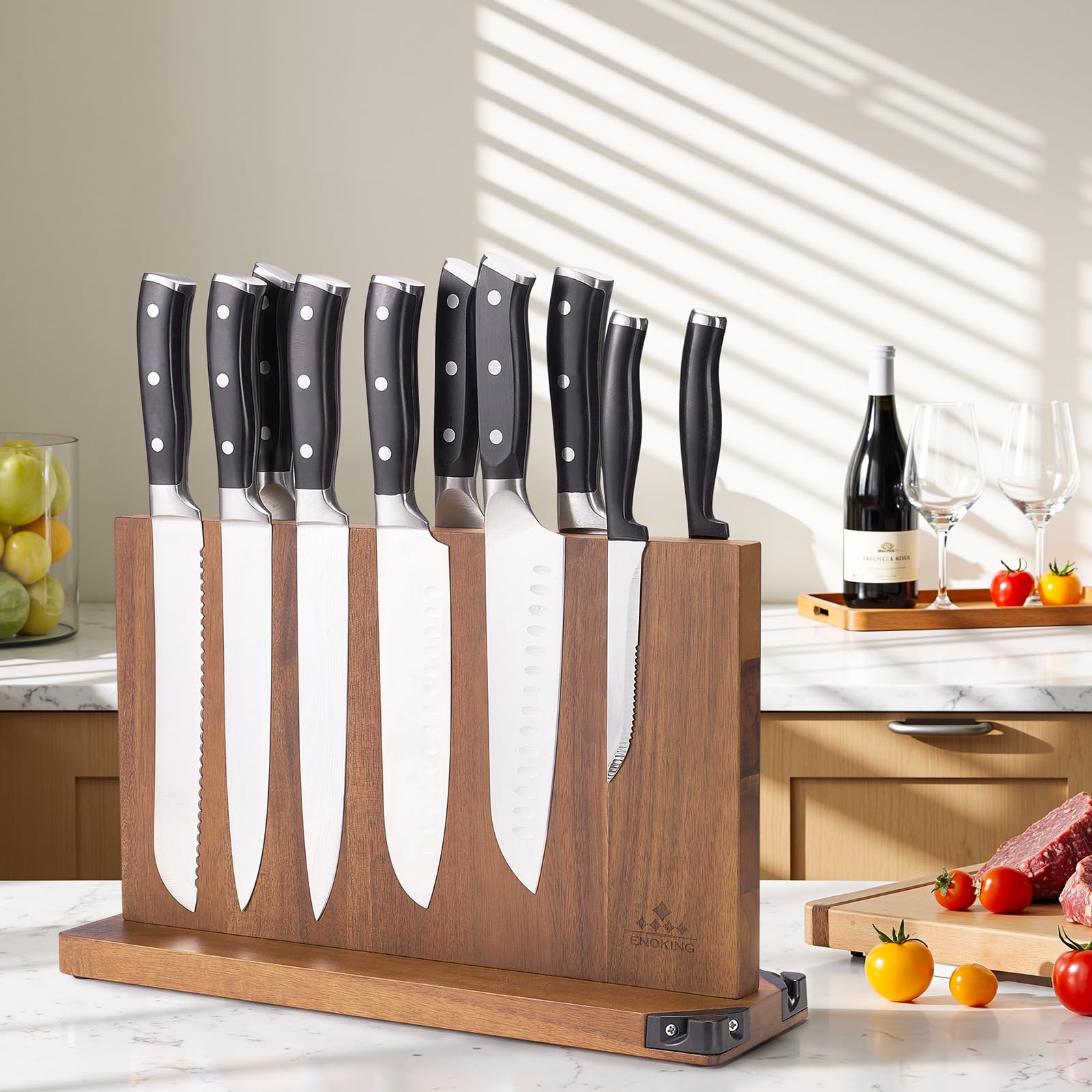 ENOKING kitchen organization improves workflow by keeping blades within easy reach