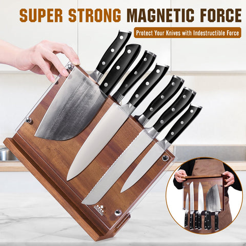 ENOKING 12x9 size fits more knives and frees counter space.