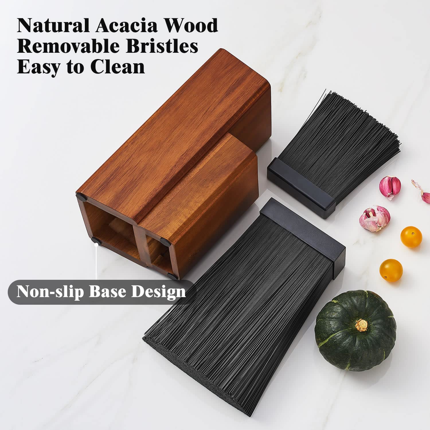 ENOKING non-slip base prevents sliding during meal prep.