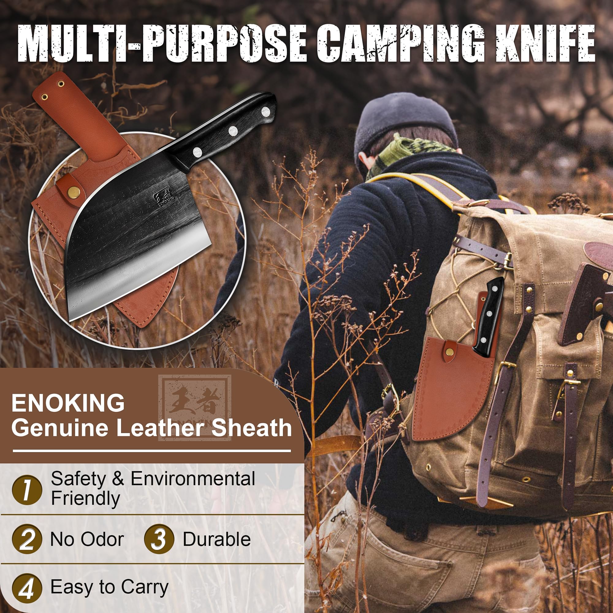 ENOKING ideal for kitchen, camping, and BBQ outdoor cooking scenarios.