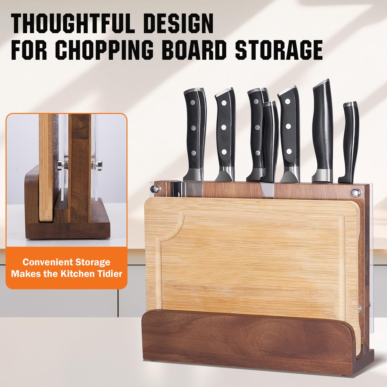 ENOKING removable acrylic shield adds safety when grabbing blades.