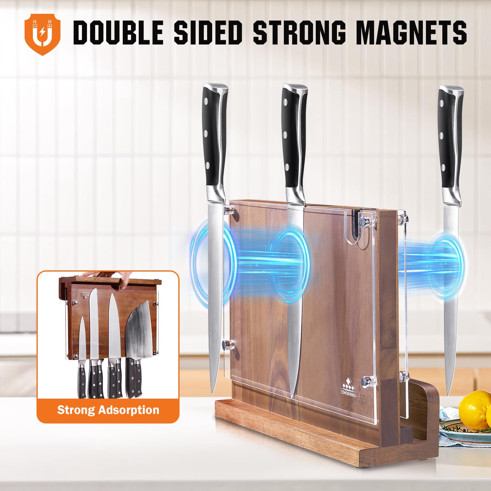 ENOKING smooth, easy-clean surface keeps the workspace neat and tidy.