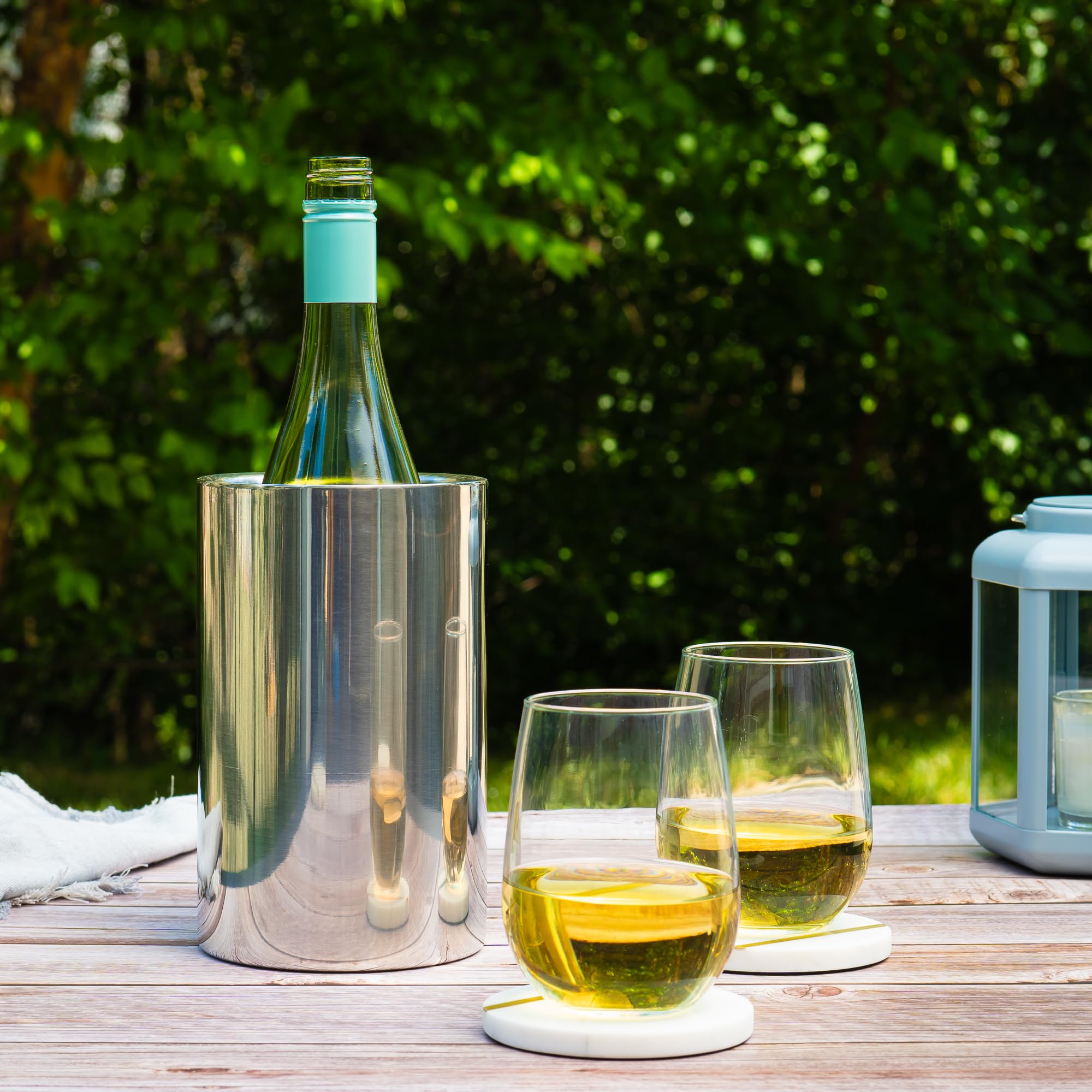 Enoluxe champagne bucket enhances tabletop ambiance at gatherings