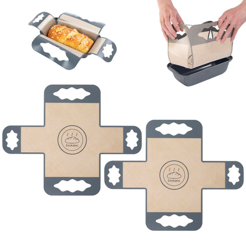 Enskatec packshot showing easy loaf release with silicone liners