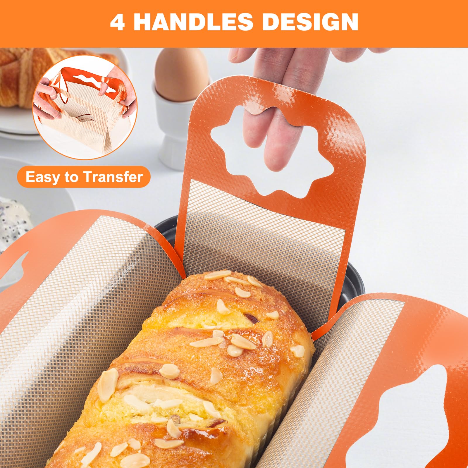 Enskatec BPA-free, food-grade silicone liner ensures safe regular baking.