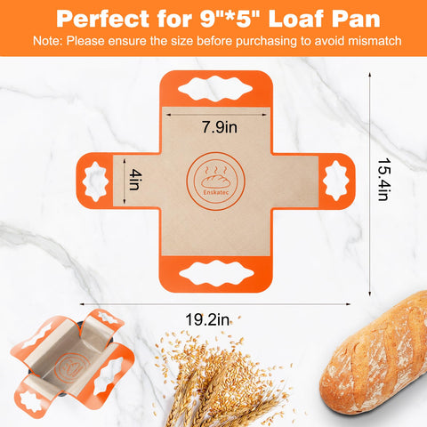 Enskatec high-heat liner resists up to 500°F for versatile baking.