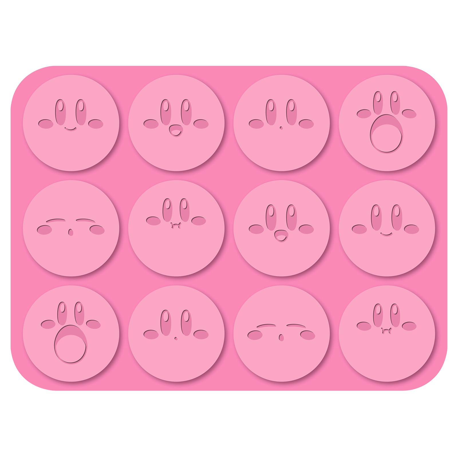 Kirby expressions variety six facial designs for charming desserts