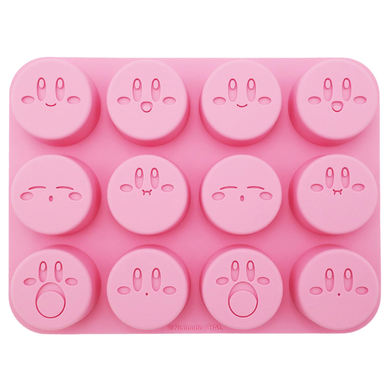 Ensky Kirby silicone mold tray with twelve Kirby molds for playful treats