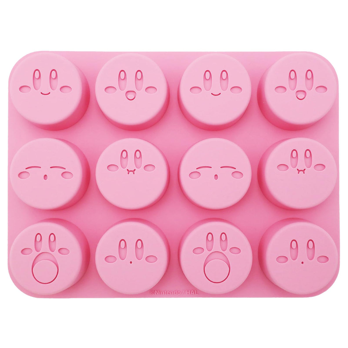 Ensky Kirby silicone mold tray with twelve Kirby molds for playful treats