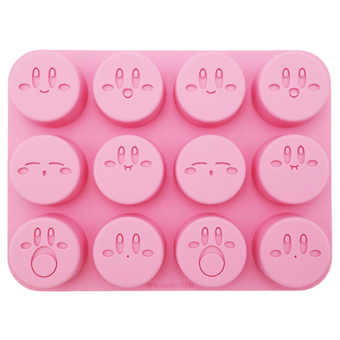 Ensky Kirby silicone mold tray with twelve Kirby molds for playful treats
