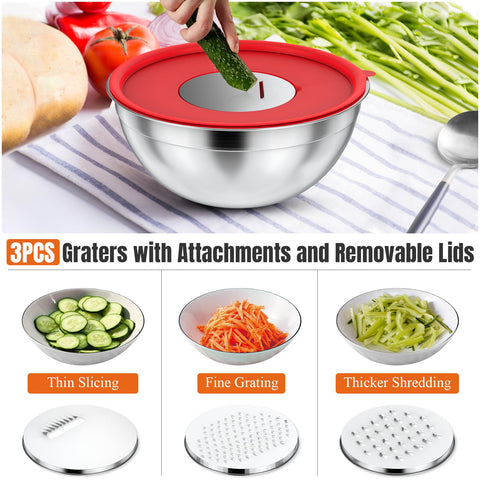ENVTEK 304 stainless steel bowls resist dents and stay polished after use.