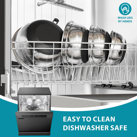 Envtek nesting design saves cabinet space and is dishwasher safe
