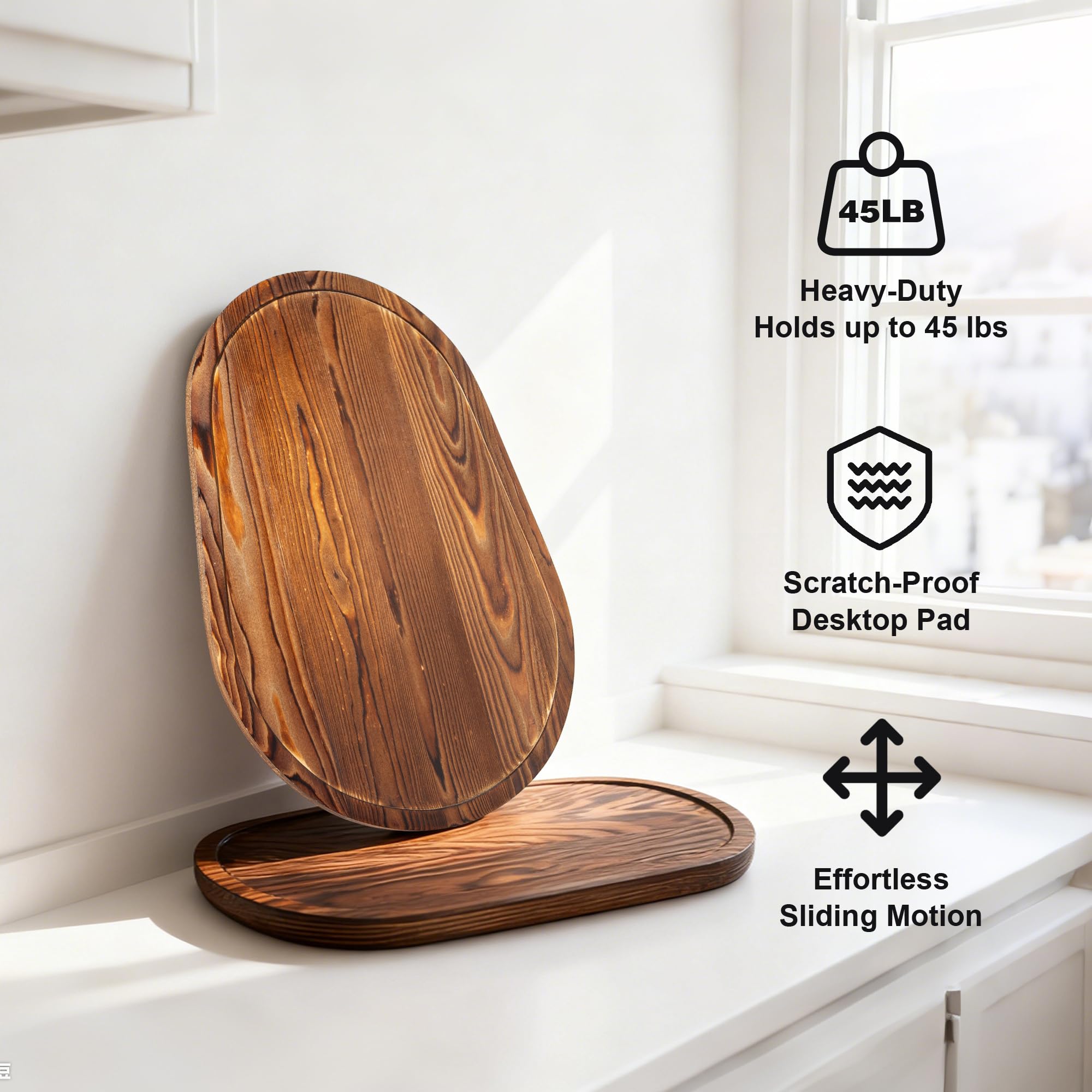 ENVTEK pine wood construction showcases natural grain and durable countertop protection.