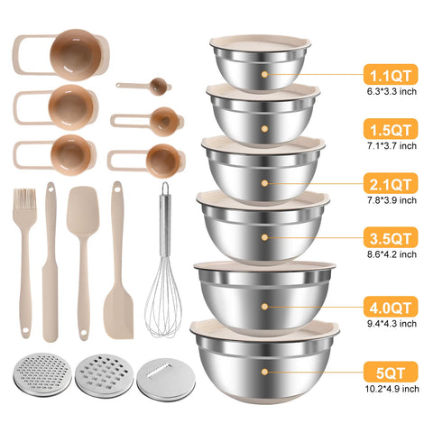 ENVTEK stainless steel bowls showing mirror interior and durable exterior.