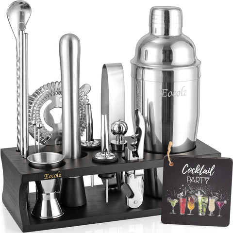 Eocolz bartender kit stand displays organized tools for easy access during home entertaining.