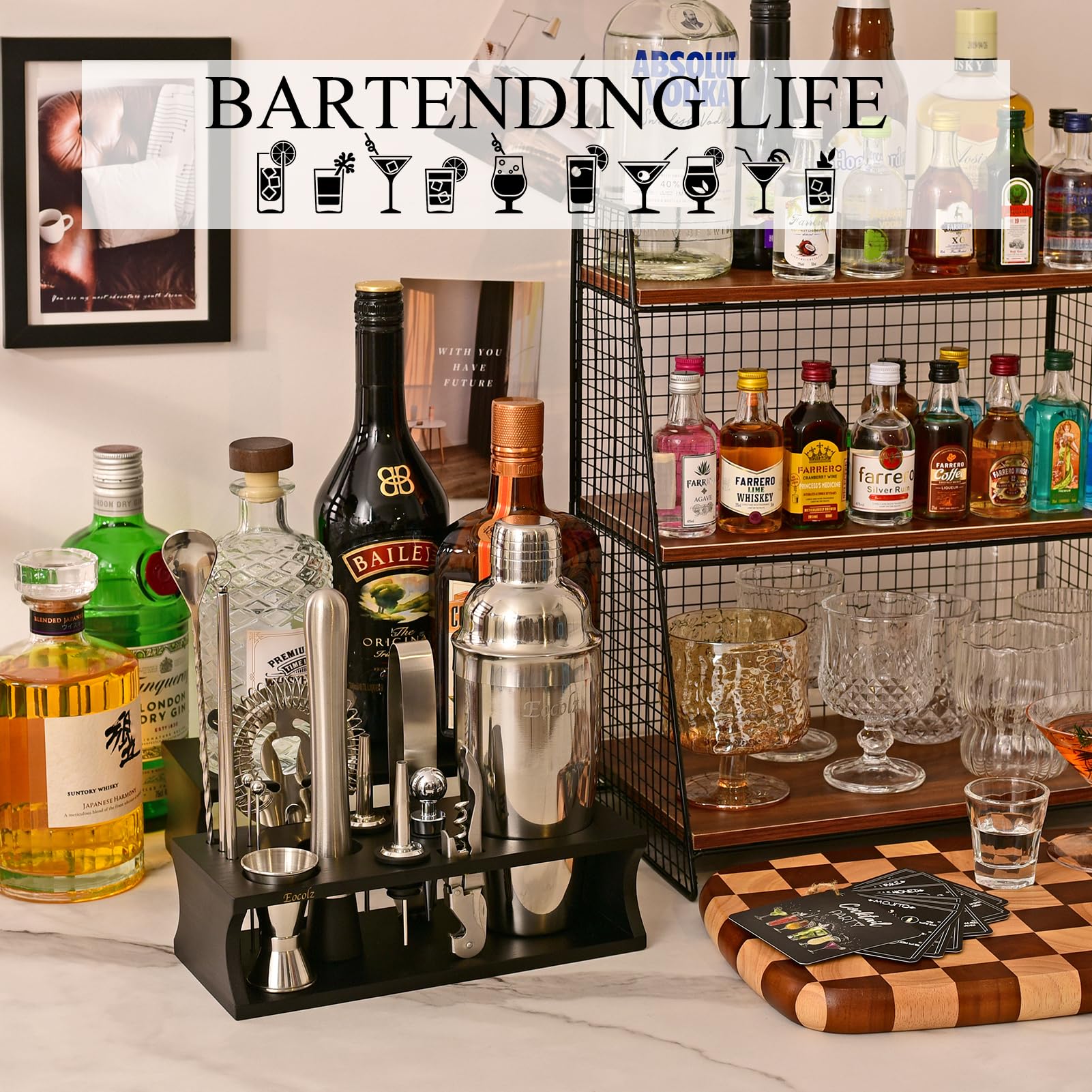 Eocolz strainer supports precise pouring and clean drinks.