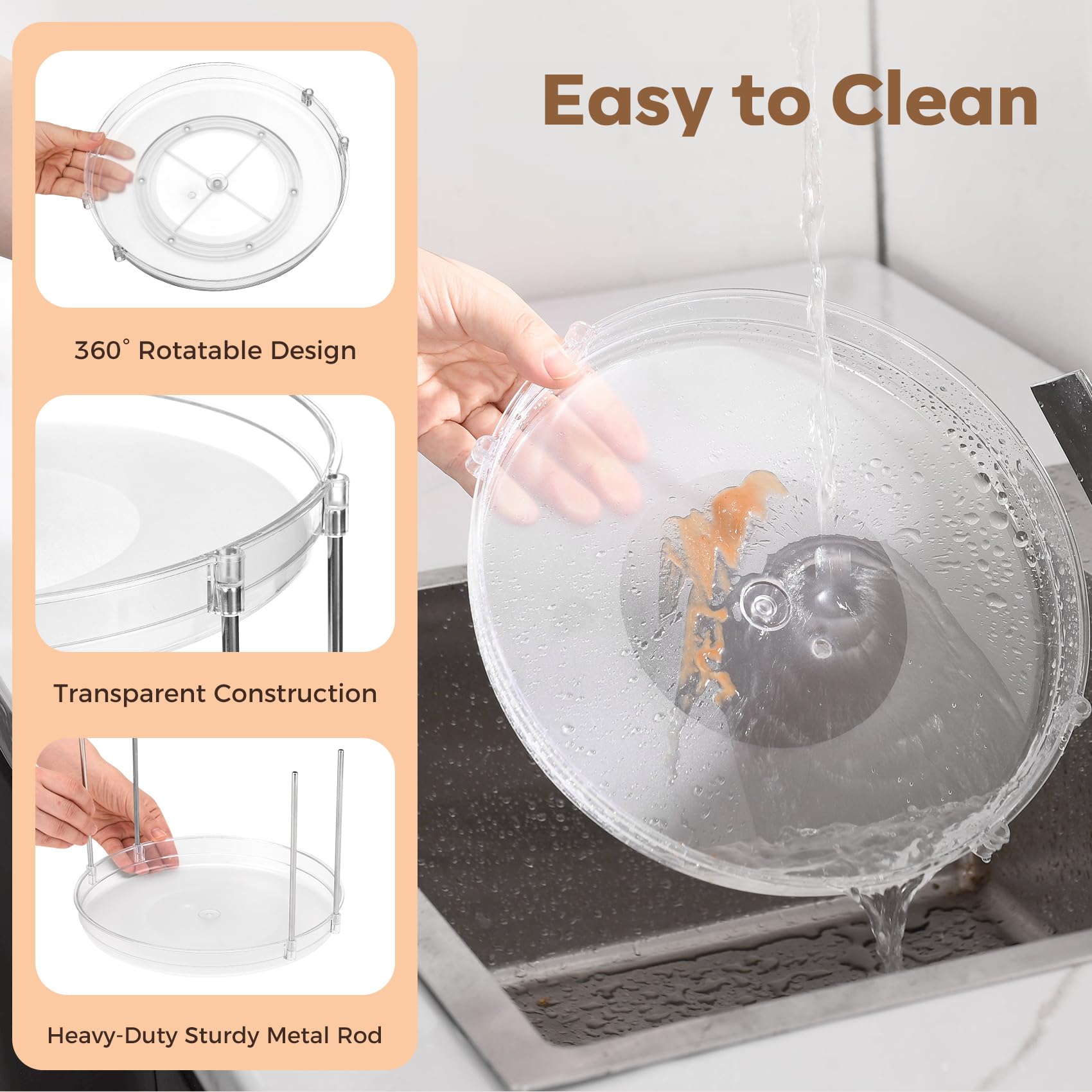 EODELLY bathroom vanity organizer holds cosmetics neatly and accessibly.