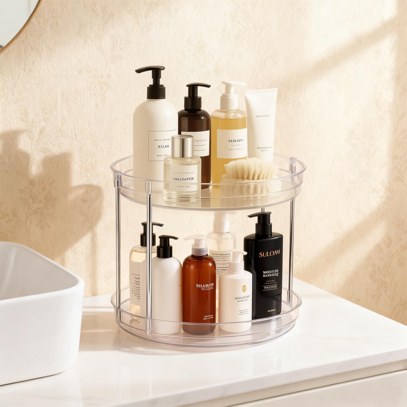 EODELLY perfume and jewelry organizer keeps essentials at hand.