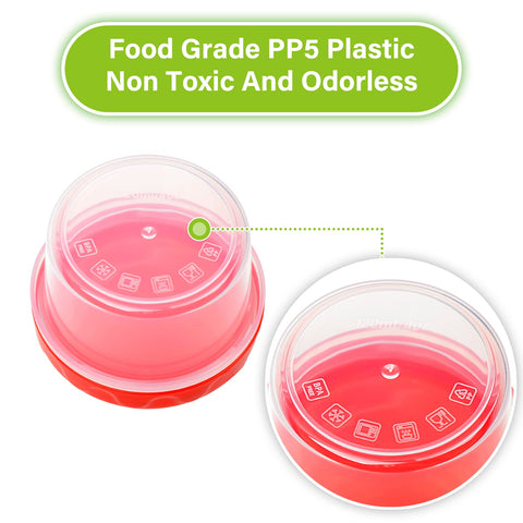 EONJOE 4oz containers fit in lunch bags for on-the-go meals.