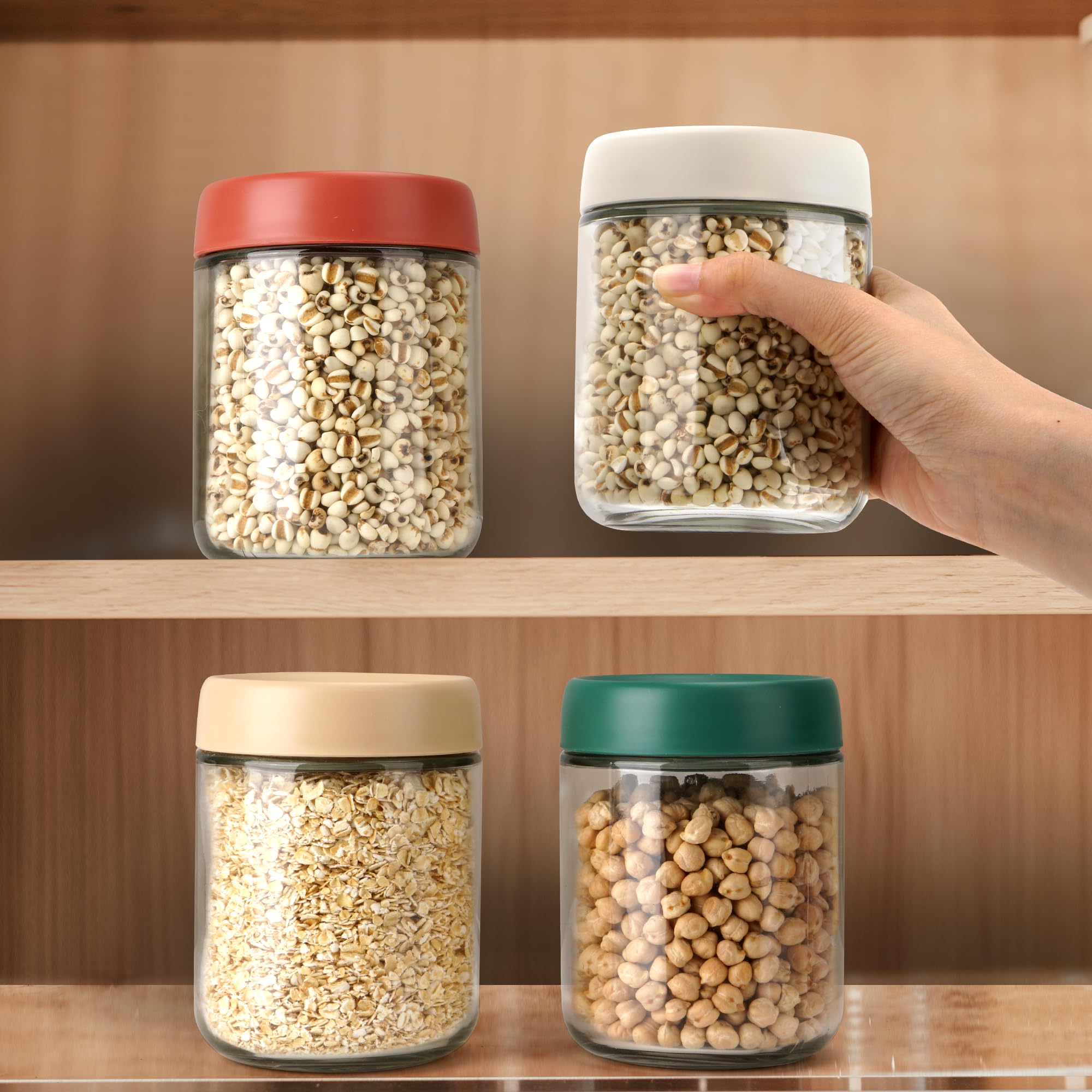 EONJOE compact stackable design saves pantry space.