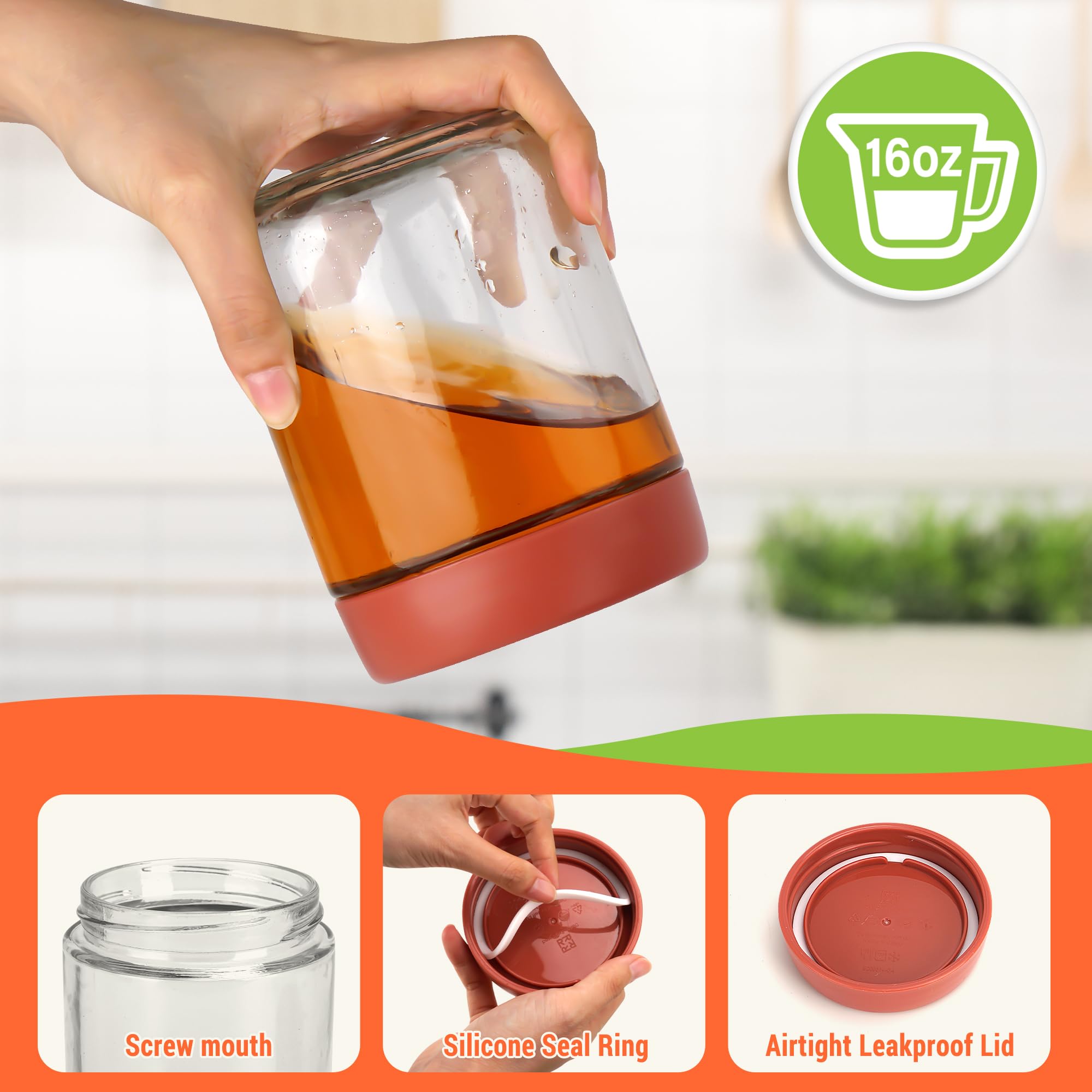 EONJOE glass jars ideal for DIY candles and vases.
