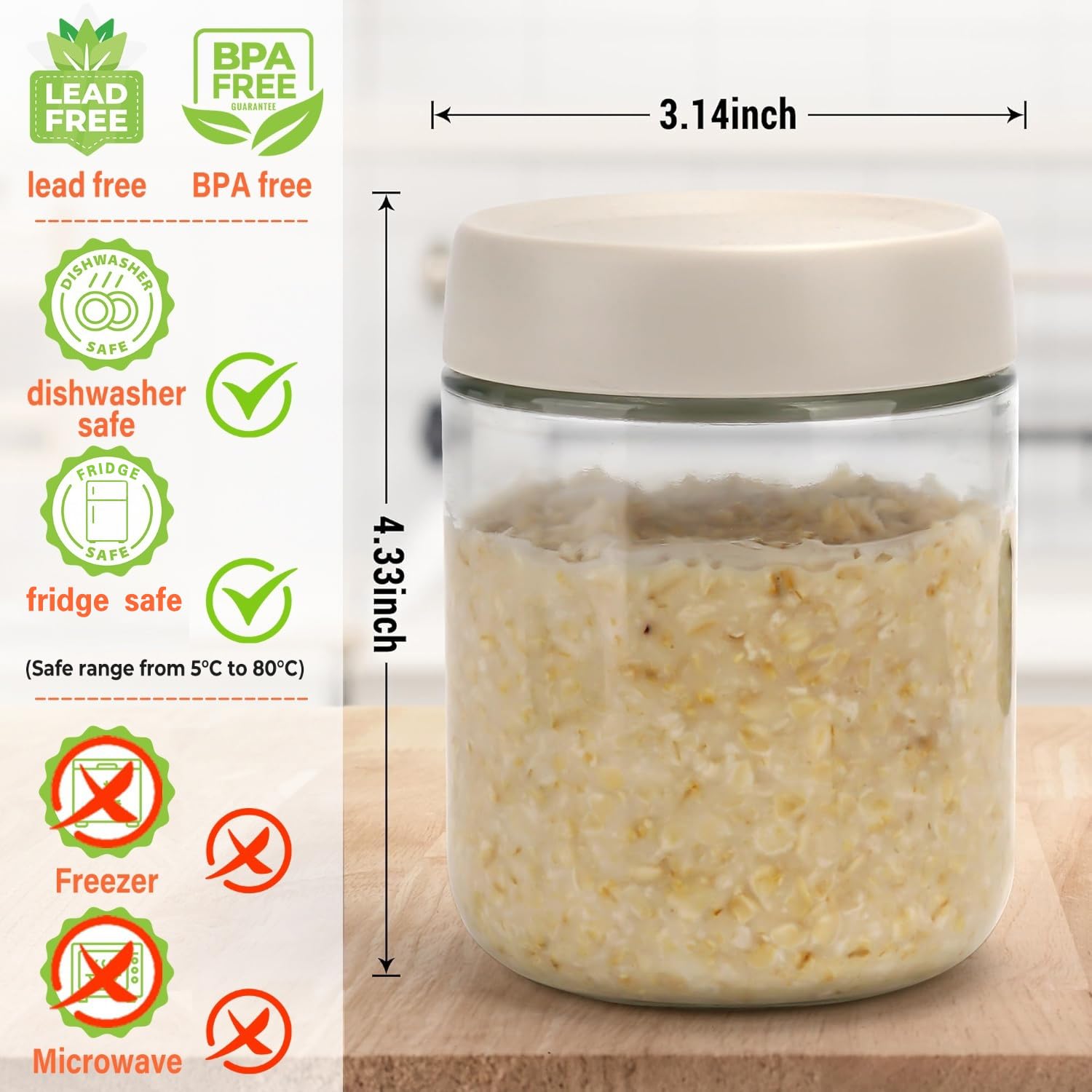 EONJOE versatile jars suit snacks, sauces, jams, and crafts.