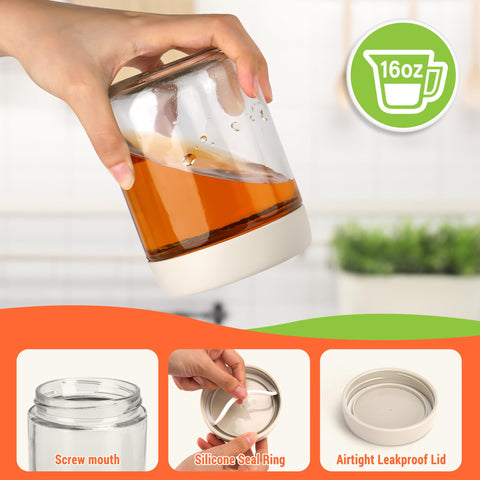EONJOE stackable jars save pantry space and simplify storage.