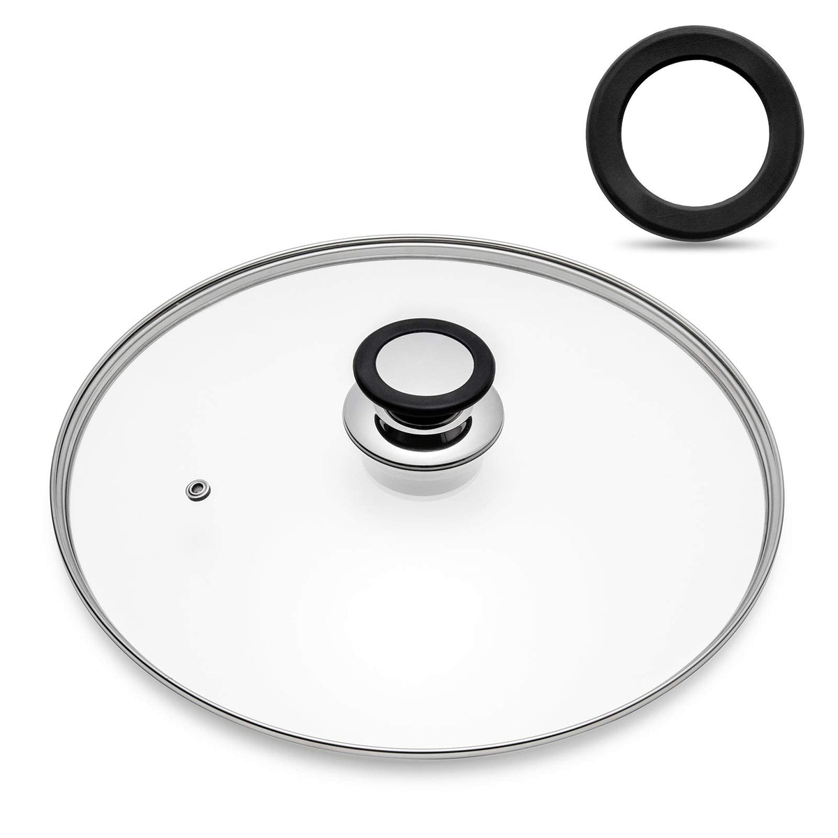 Eooch tempered glass lid 9.5-inch offers clear viewing while simmering