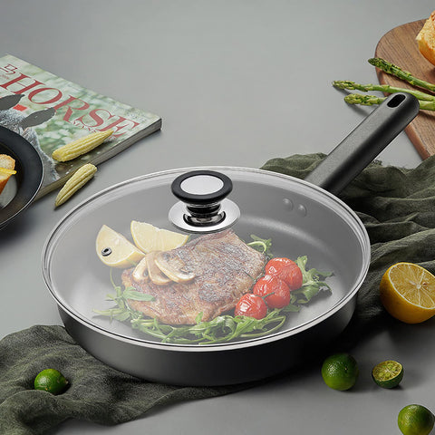 Eooch 9.5-inch lid fits compatible pots for reliable visibility