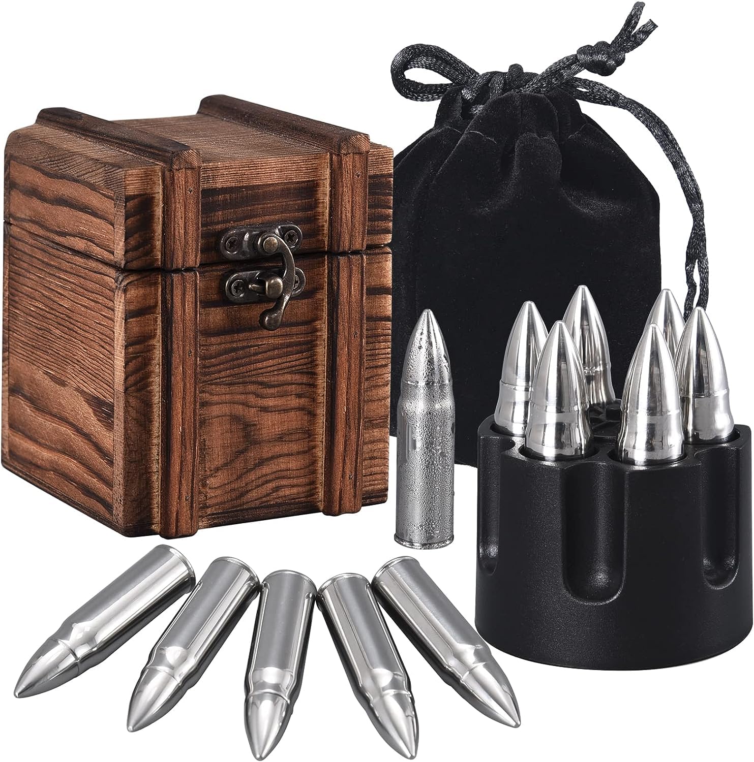 EooCoo whiskey stones set6 gift-ready presentation for occasions