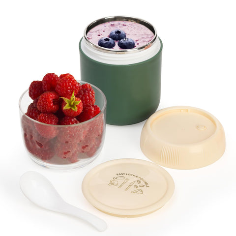 Lid with silicone seal on Eorbow container to prevent leaks during travel